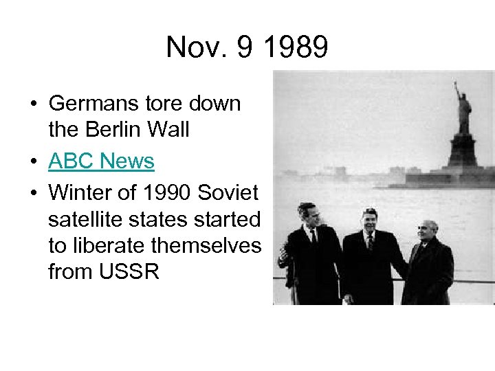 Nov. 9 1989 • Germans tore down the Berlin Wall • ABC News •