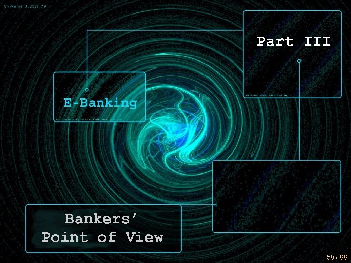 Part III Bankers’ Point of View 59 / 99 
