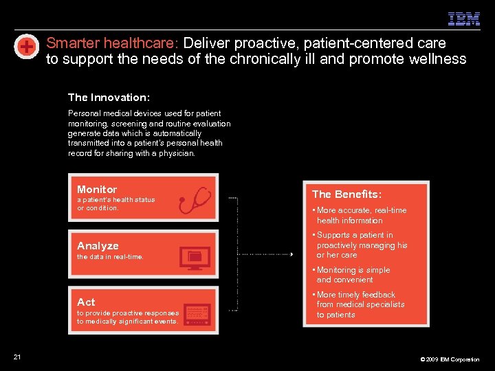 Smarter healthcare: Deliver proactive, patient-centered care to support the needs of the chronically ill