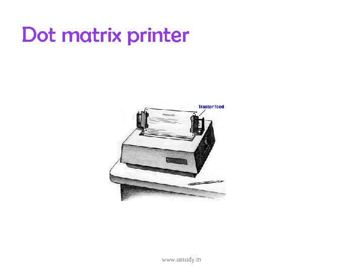 Dot matrix printer www. ustudy. in 