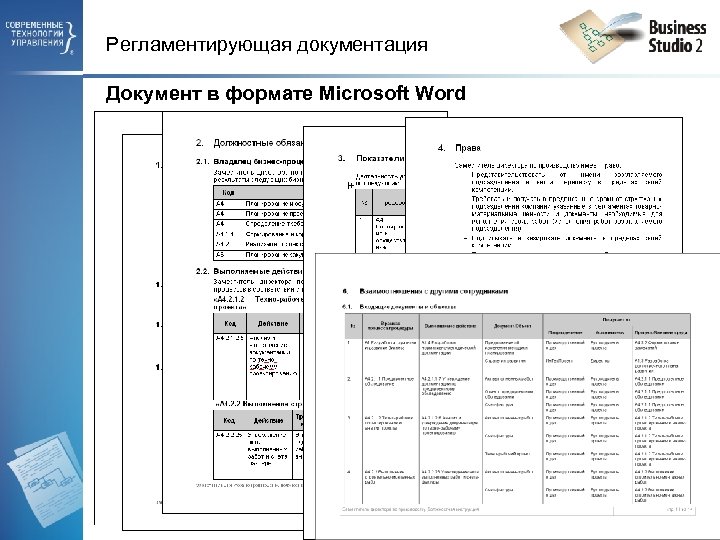 Регламентирующая документация Документ в формате Microsoft Word 