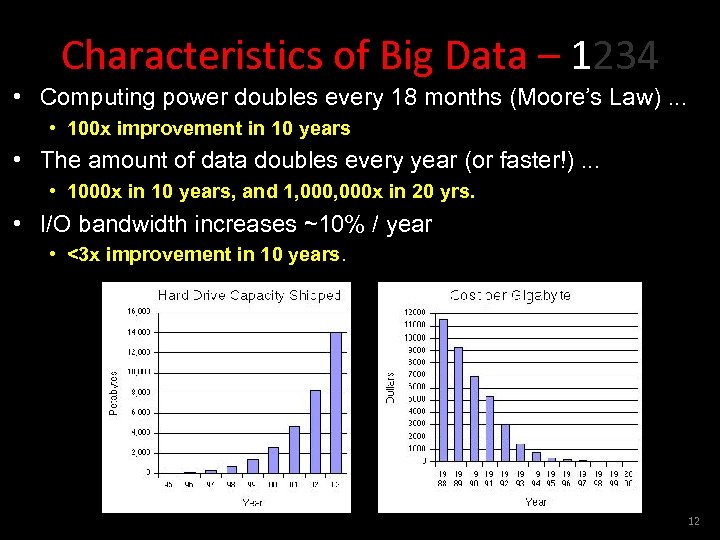 Characteristics of Big Data – 1234 • Computing power doubles every 18 months (Moore’s