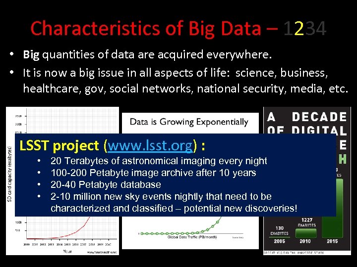 Characteristics of Big Data – 1234 • Big quantities of data are acquired everywhere.
