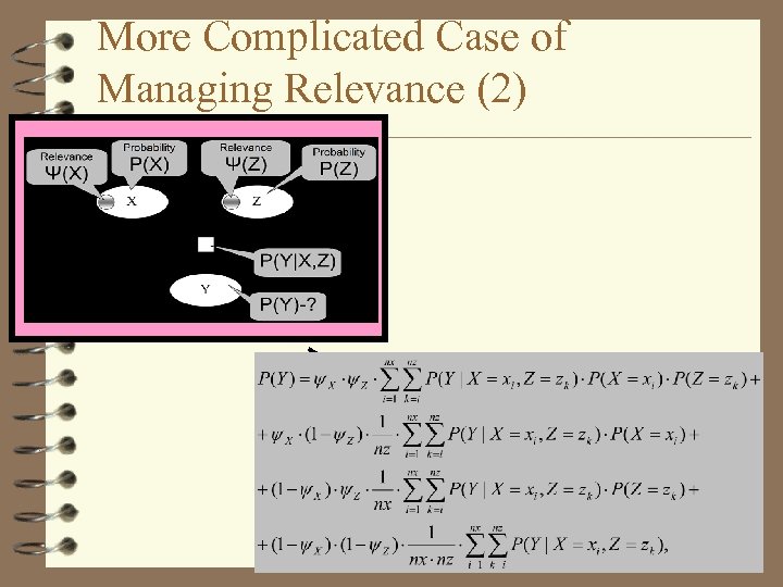 More Complicated Case of Managing Relevance (2) 