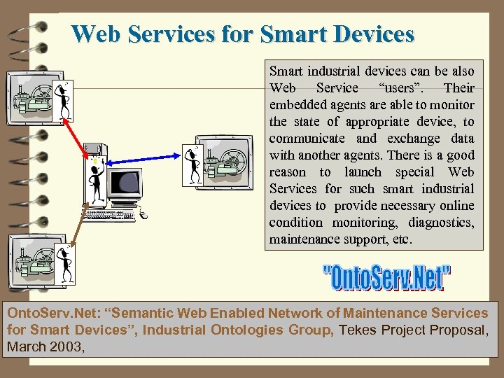 Web Services for Smart Devices Smart industrial devices can be also Web Service “users”.