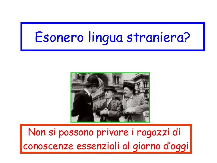 Esonero lingua straniera? Non si possono privare i ragazzi di conoscenze essenziali al giorno