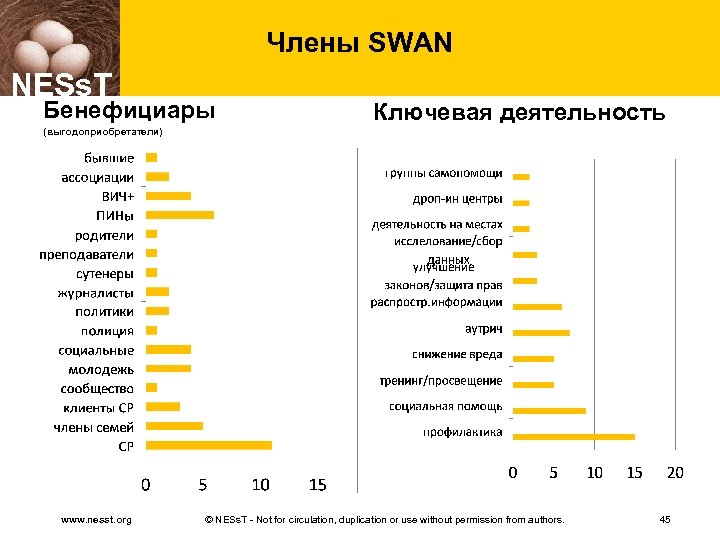 Члены SWAN NESs. T Бенефициары Ключевая деятельность (выгодоприобретатели) www. nesst. org © NESs. T