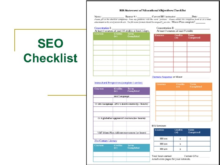 SEO Checklist 