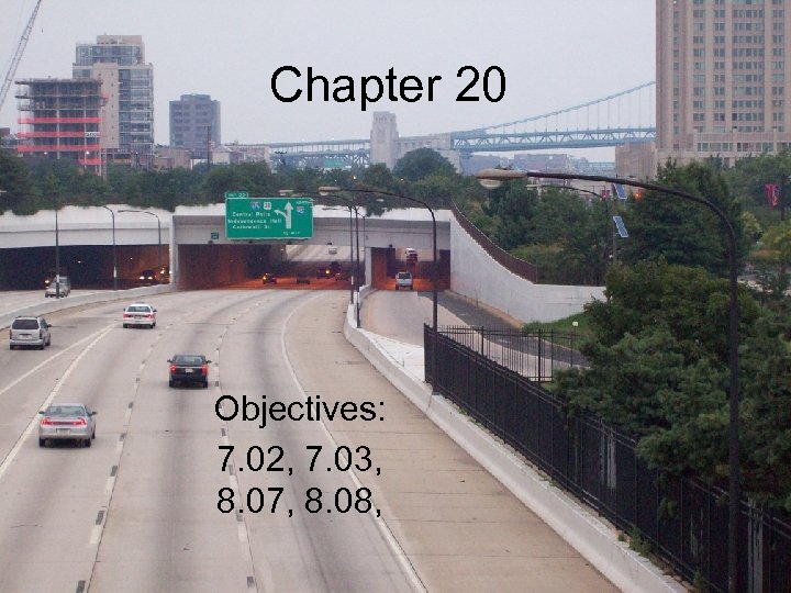 Chapter 20 Objectives: 7. 02, 7. 03, 8. 07, 8. 08, 
