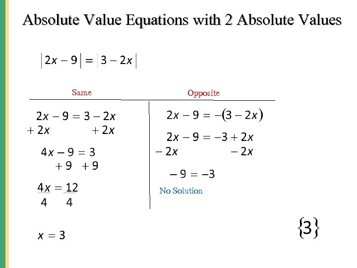 8 2 Equations Involving Absolute Value 1 Solve 9983