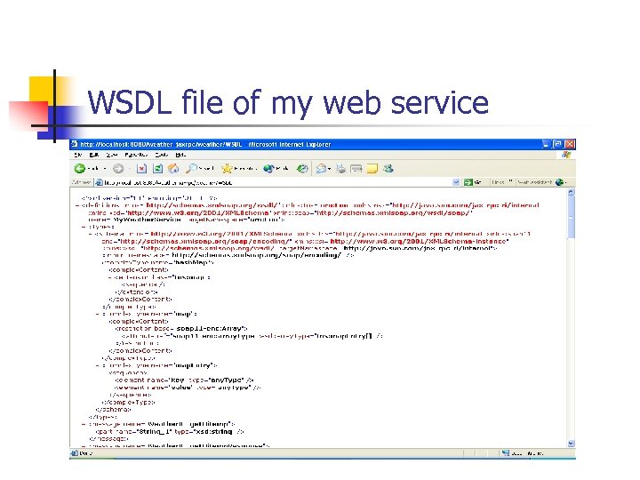 WSDL file of my web service 