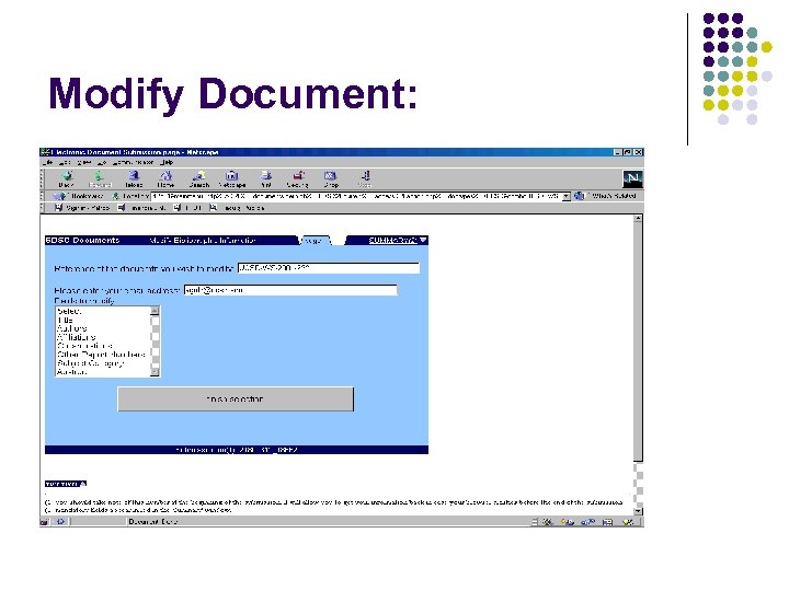 Modify Document: 