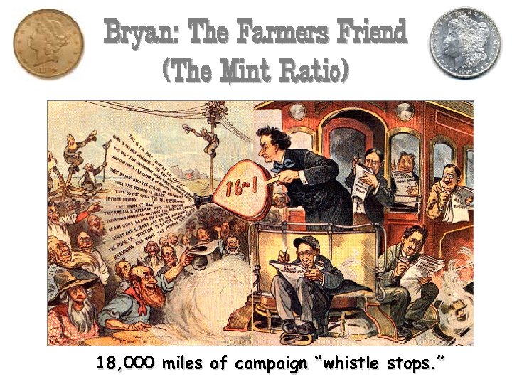 Bryan: The Farmers Friend (The Mint Ratio) 18, 000 miles of campaign “whistle stops.