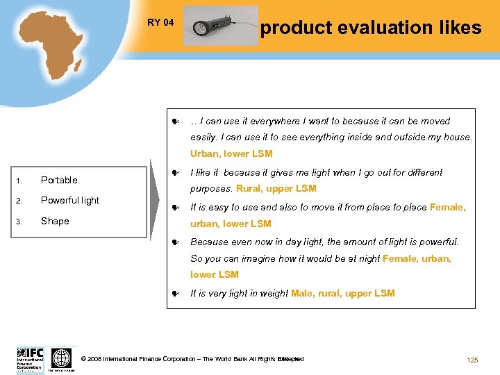 RY 04 Test product evaluation likes …I can use it everywhere I want to