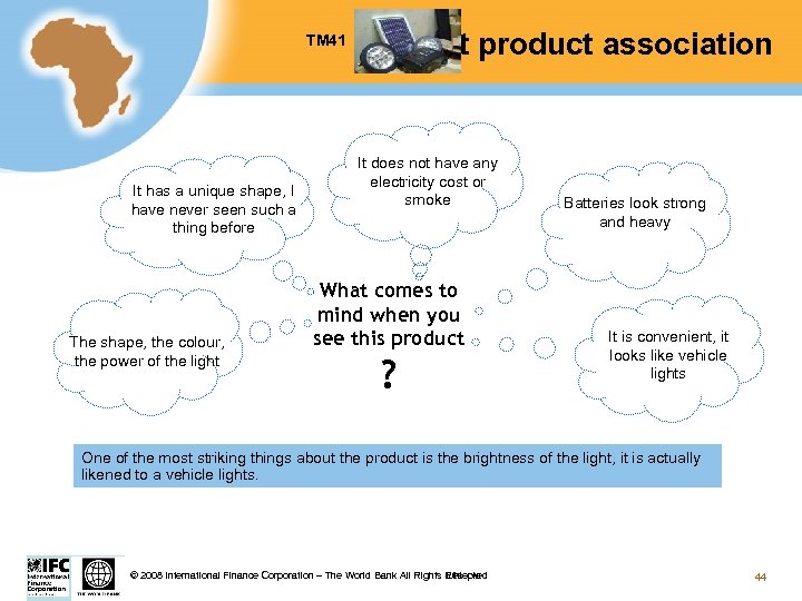 Test product association TM 41 It has a unique shape, I have never seen