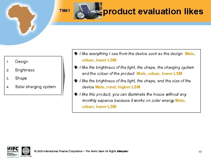 TM 41 Test product evaluation likes I like everything I see from the device