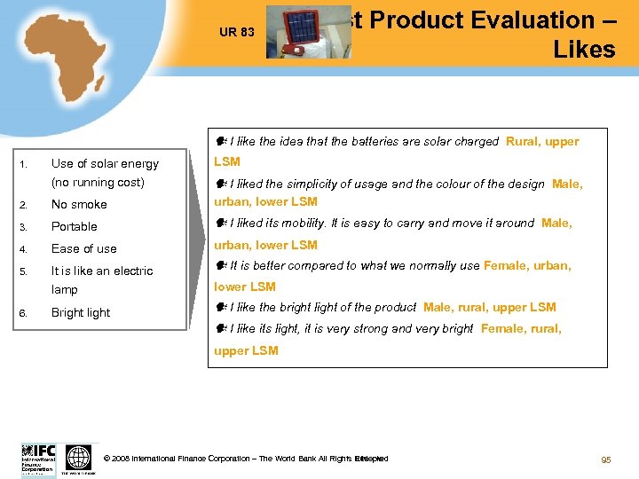 UR 83 Test Product Evaluation – Likes I like the idea that the batteries