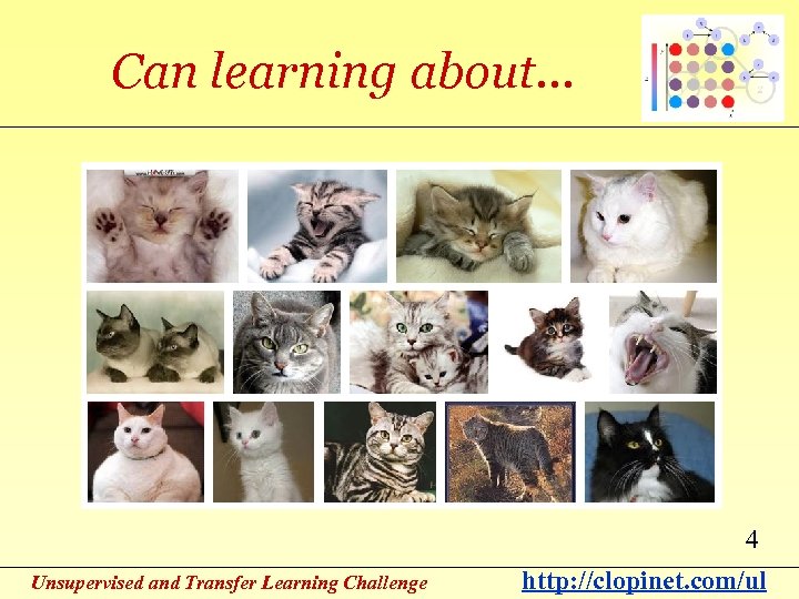 Can learning about. . . 4 Unsupervised and Transfer Learning Challenge http: //clopinet. com/ul