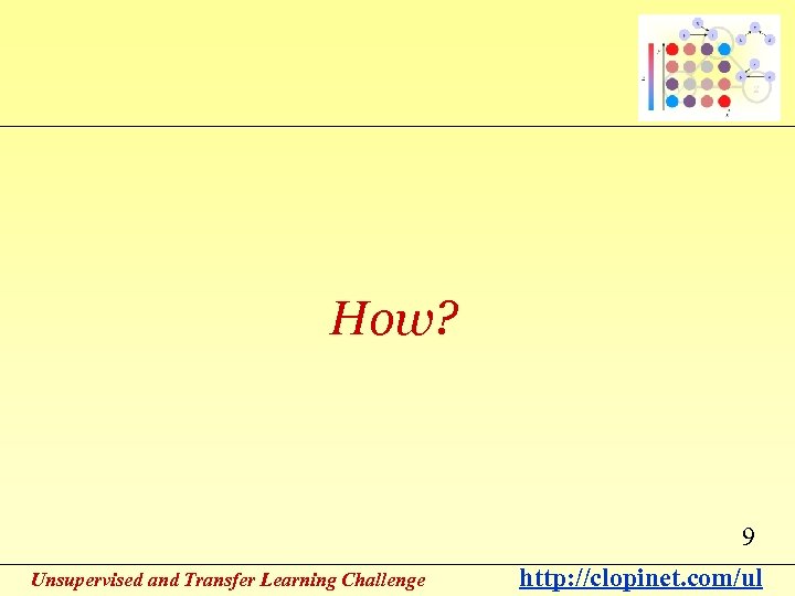 How? 9 Unsupervised and Transfer Learning Challenge http: //clopinet. com/ul 