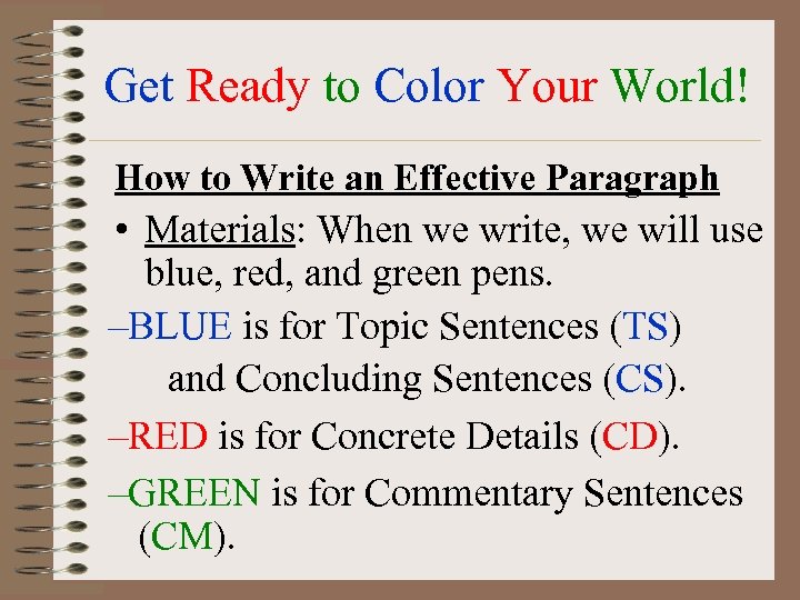 jane schaffer essay format colors