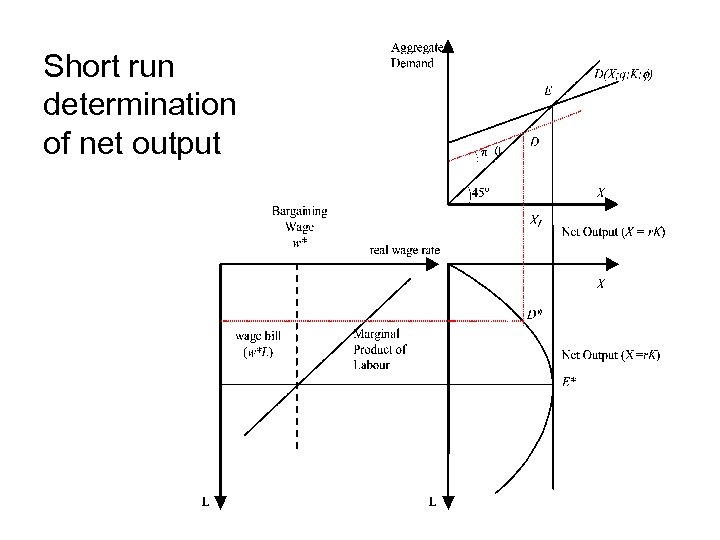 Short run determination of net output 