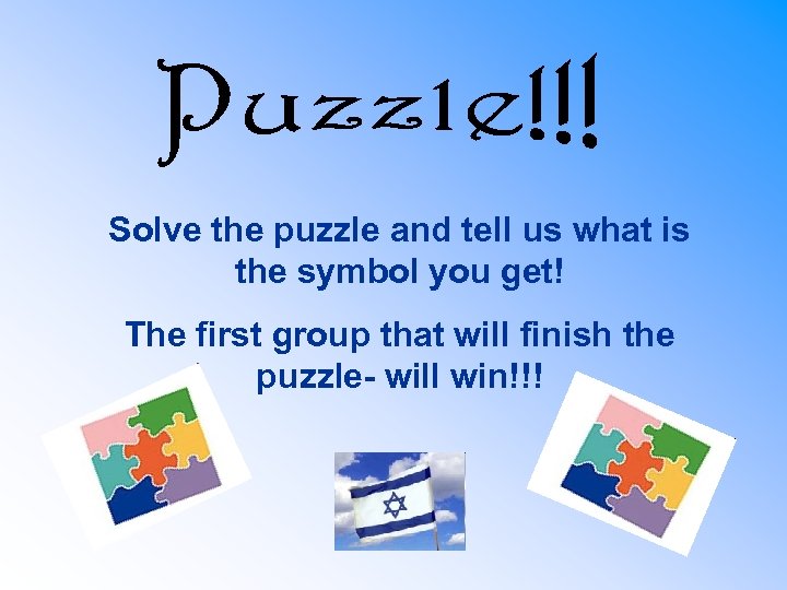 Solve the puzzle and tell us what is the symbol you get! The first