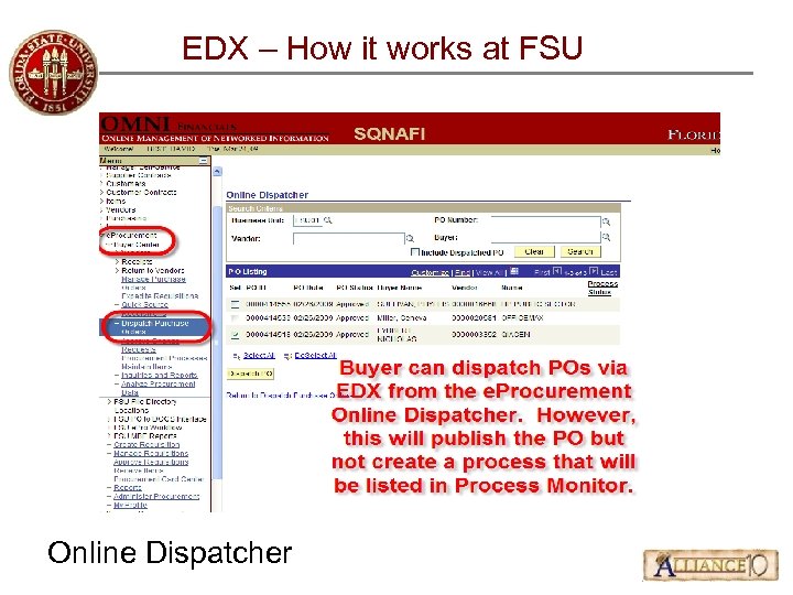 EDX – How it works at FSU Online Dispatcher 