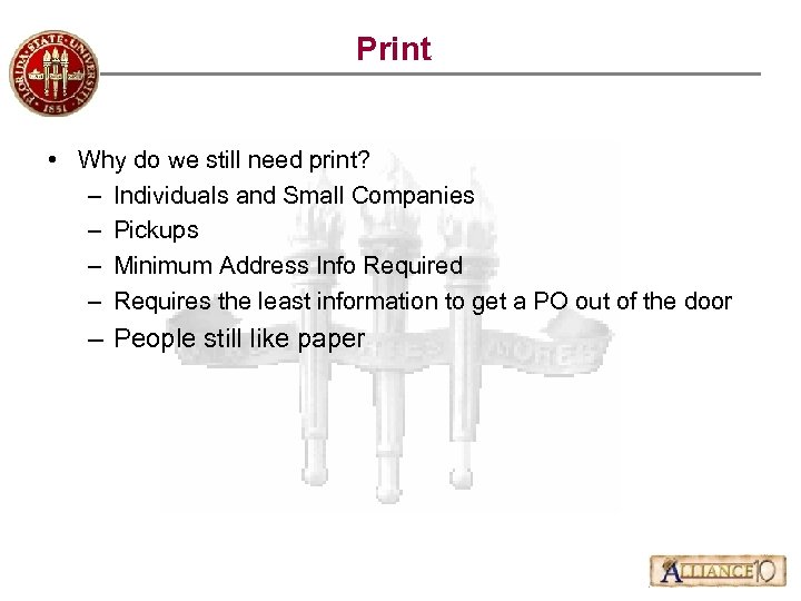 Print • Why do we still need print? – Individuals and Small Companies –