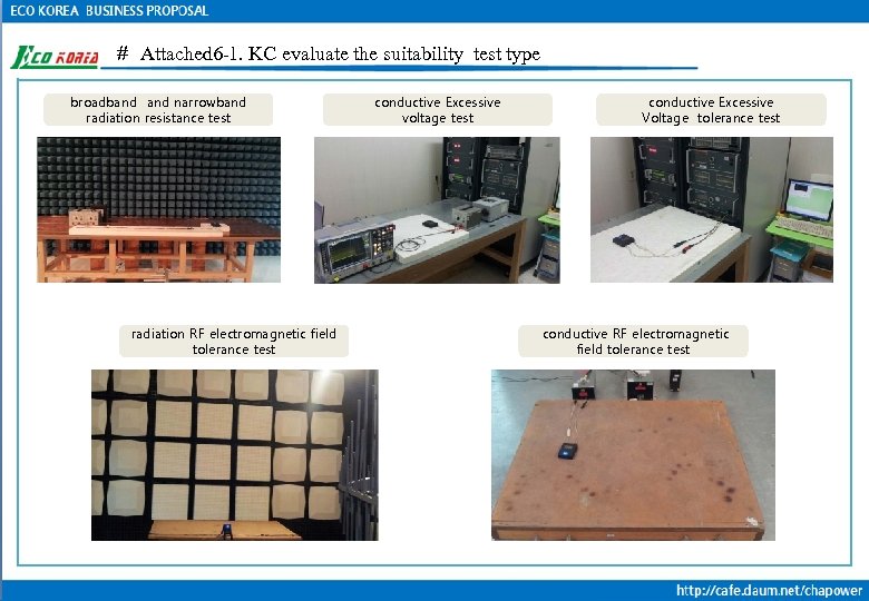 ＃ Attached 6 -1. KC evaluate the suitability test type broadband narrowband radiation resistance