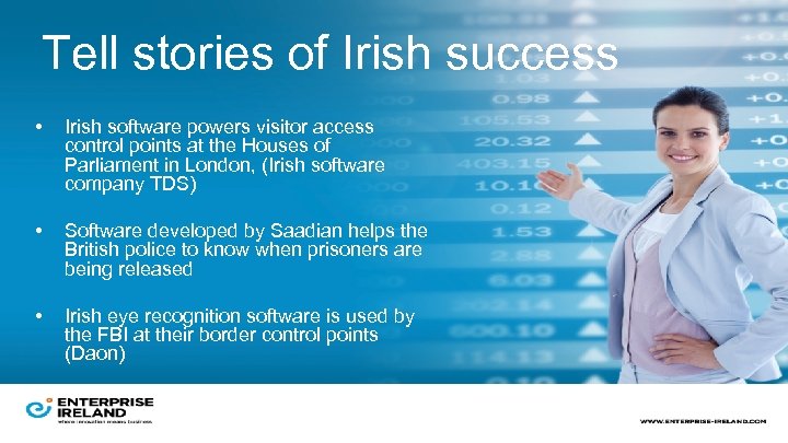 Tell stories of Irish success • Irish software powers visitor access control points at
