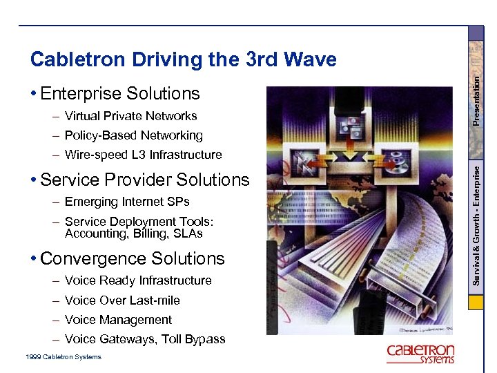  • Enterprise Solutions – Virtual Private Networks Presentation Cabletron Driving the 3 rd