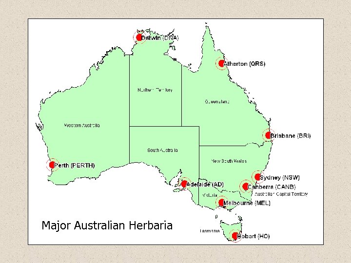 Major Australian Herbaria 
