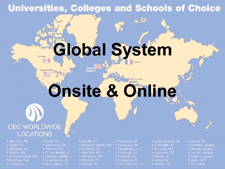 Global System Onsite & Online 