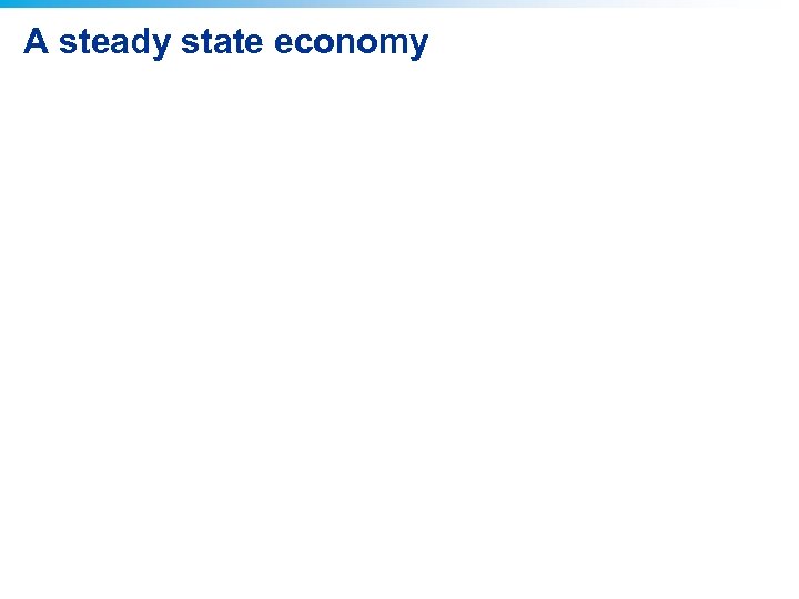 A steady state economy 