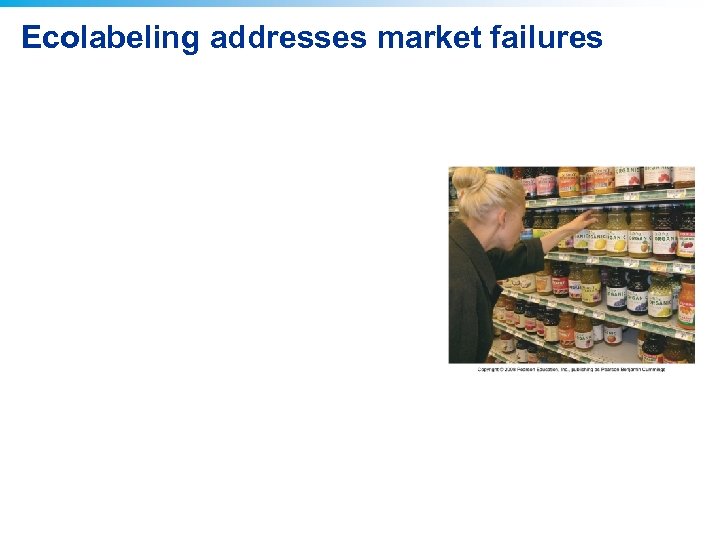 Ecolabeling addresses market failures 