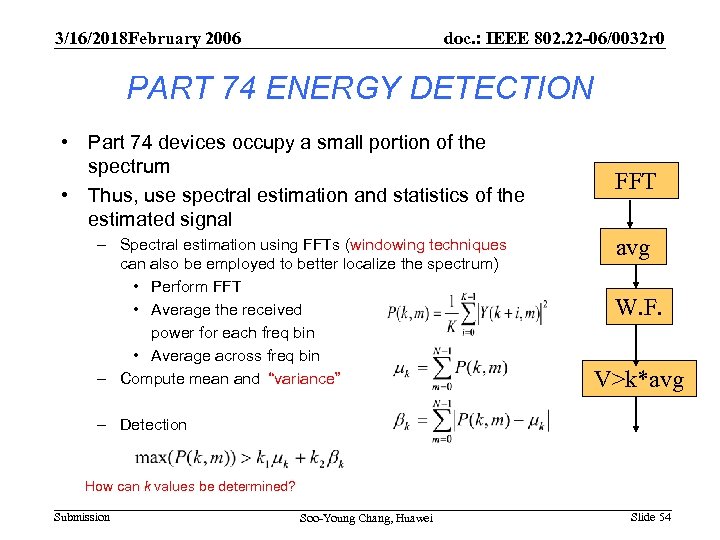 3/16/2018 February 2006 doc. : IEEE 802. 22 -06/0032 r 0 PART 74 ENERGY