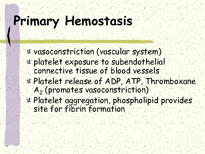 Hemostasis and Coagulation Miklós Molnár Definition of
