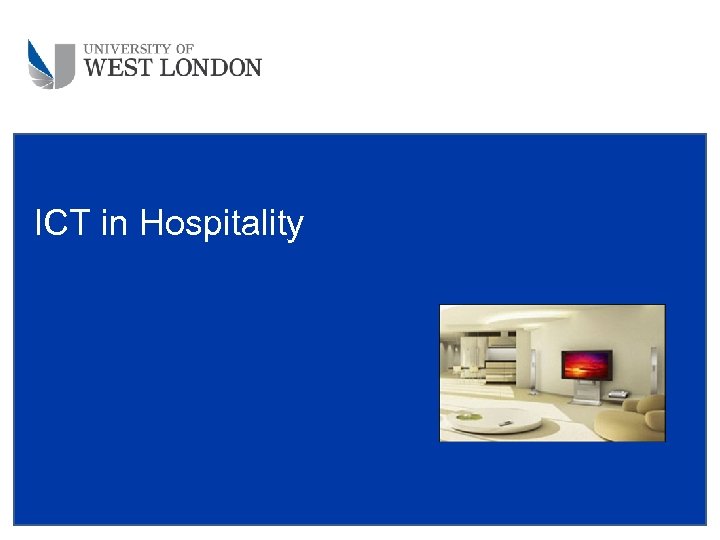 ICT in Hospitality 