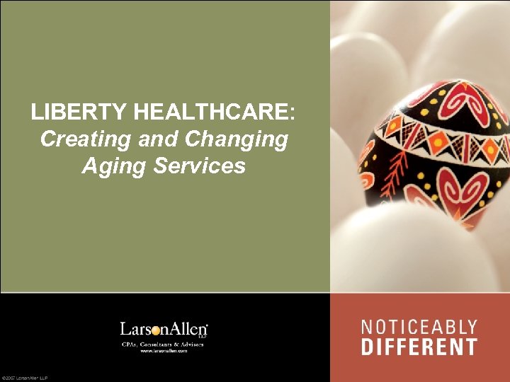 Creating the Future Changing Aging Services AHCA Convention