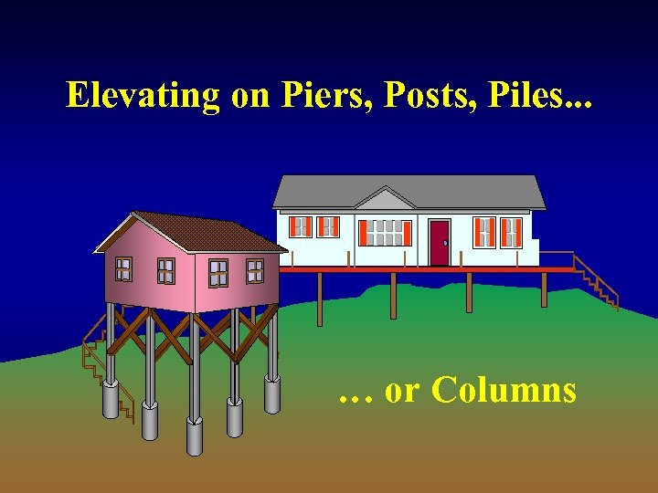 Elevating on Piers, Posts, Piles. . . … or Columns 