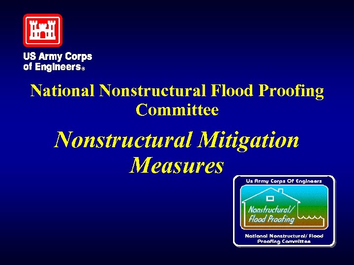 National Nonstructural Flood Proofing Committee Nonstructural Mitigation Measures 