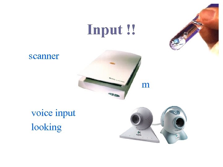 Input !! scanner cam voice input looking 