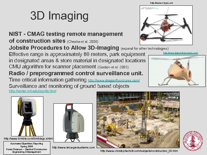 http: //www. rctoys. com 3 D Imaging NIST - CMAG testing remote management of