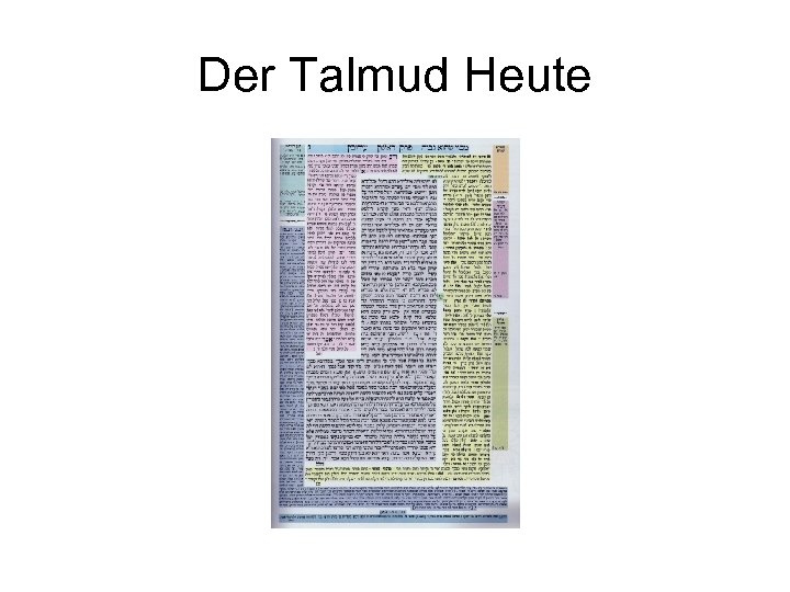 Der Talmud Heute 