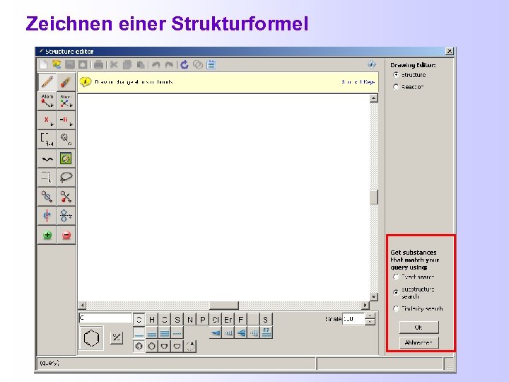 Zeichnen einer Strukturformel 