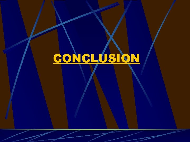 CONCLUSION 