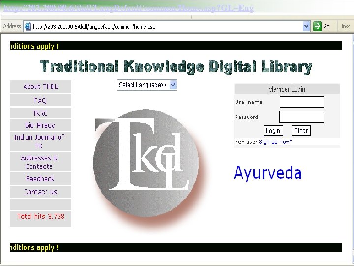 http: //203. 200. 90. 6/tkdl/Lang. Default/common/Home. asp? GL=Eng 