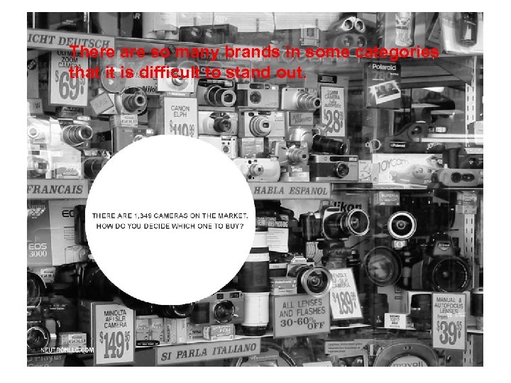 There are so many brands in some categories that it is difficult to stand