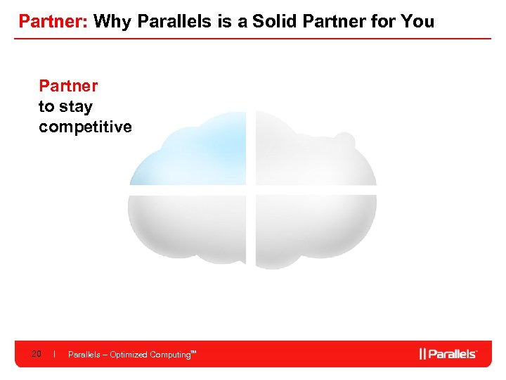Partner: Why Parallels is a Solid Partner for You Partner to stay competitive 20