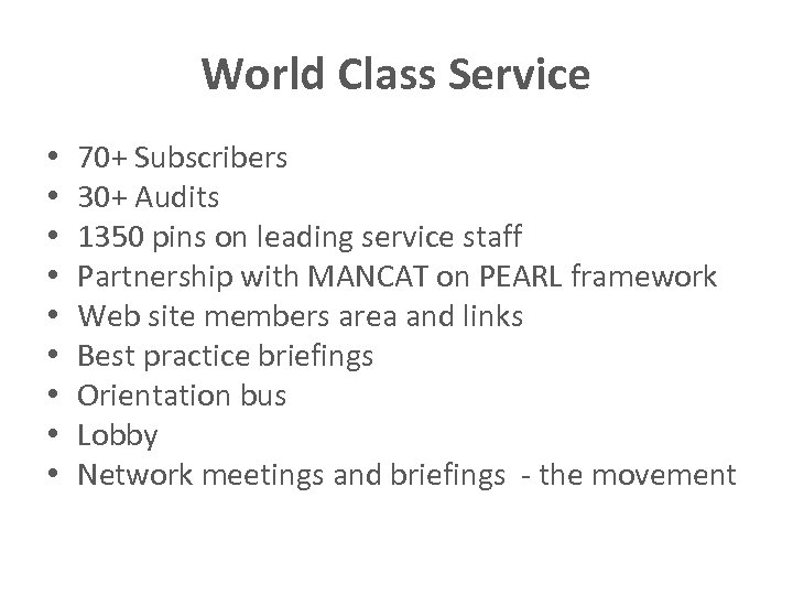 World Class Service • • • 70+ Subscribers 30+ Audits 1350 pins on leading